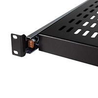 LogiLink SF1S45B 19 inch Apparaatbodem voor patchkast 1 HE Uittrekbaar Geschikt voor kastdiepte: 600 mm Zwart - thumbnail