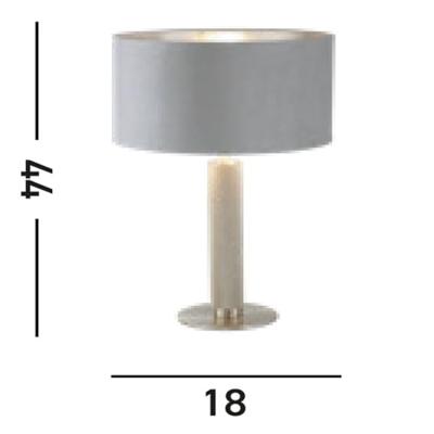 Searchlight Gouden tafellampLondon met grijze kap - EU65721GY