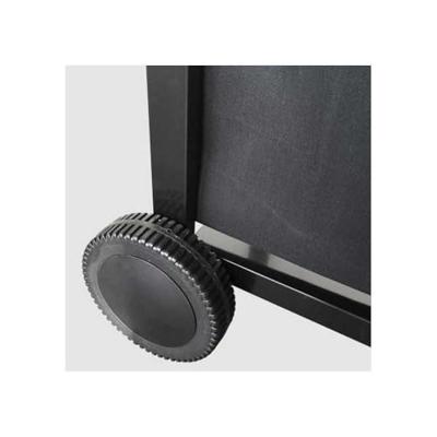 Tuinplancha tuin max merida - 4 lichten - op een kar - geëmailleerd staal - 75 x 35 cm - zwart