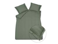 Vandyck Vandyck Purity 86 Stripe Dekbedovertrek 2-persoons (200x200/220) sage green - thumbnail
