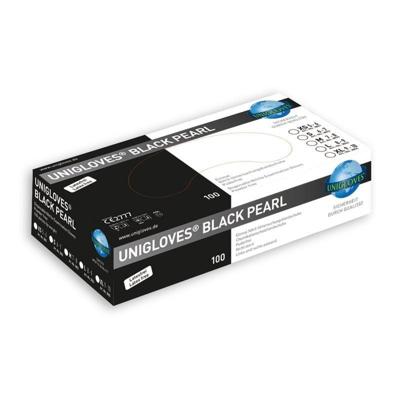 Unigloves Handschoenen pearl nitril zwart poedervrij XL 100 Stuks