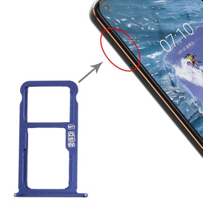 SIM-kaartlade + SIM-kaartlade / Micro SD-kaartlade voor Nokia X7 / 8.1 / 7.1 Plus / TA-1131(Blauw)