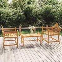 Tuinstoelen 2 st 91x62x94 cm massief teakhout - thumbnail