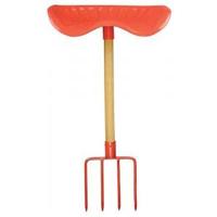 Esschert Design tractorstoel riek 44,3 x 77 cm hout/staal rood - thumbnail