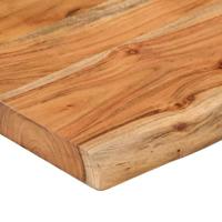 Wandschap rechthoekig natuurlijke rand 110x20x3,8 cm acaciahout - thumbnail