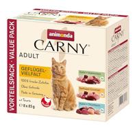 ANIMONDA Carny Adult Poultry mix - nat kattenvoer - 8x85g - thumbnail