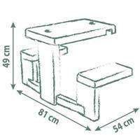 Smoby speelhuis accessoire - Picknicktafel - thumbnail