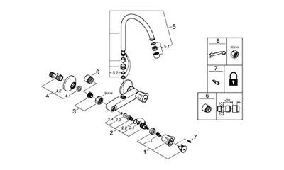 GROHE Costa L Keukenkraan - hoog - chroom 31191001 - thumbnail
