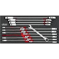 Vigor V4987 V4987 Steek-ringratelsleutelset Sleutelbreedte (metrisch) 8 - 19 mm - thumbnail