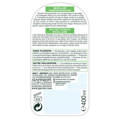 Garnier Skin naturals solution micellair mixed 400 Milliliter