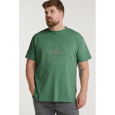 Replika +size T-shirt met printopdruk jade Replika +size T-shirt met printopdruk jade