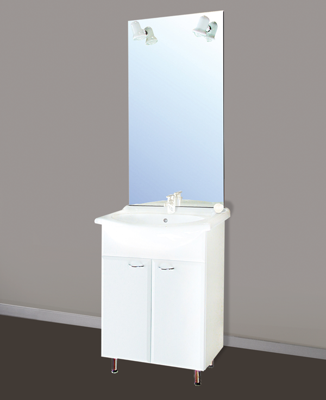 Badstuber Sanremo staand badkamermeubel 55cm wit Badstuber Sanremo staand badkamermeubel 55cm wit