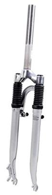 Vwp Voorvork verend 28" 250mm 1/8draad voor remschijf zilver
