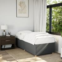 Bedframe zonder matras 90x200 cm stof donkergrijs - thumbnail