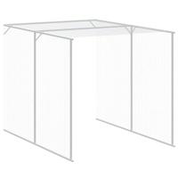 Kippenhok met ren 165x1067x181 cm staal antraciet - thumbnail