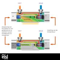 EISL badmengkraan carneo thermostatisch chroomkleurig - thumbnail
