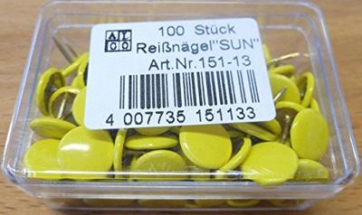 Alco AL-151-13 Punaises Sun 9,5mm Messing Doos A 100 Stuks Geel