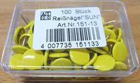Alco al-151-13 punaises sun 9,5mm messing doos a 100 stuks geel - thumbnail