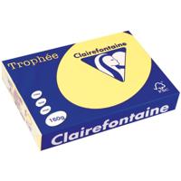 Clairefontaine Trophée Pastel, gekleurd papier, A4, 160 g, 250 vel, citroengeel - thumbnail