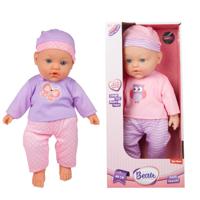 BEAU Zachte babypop 40cm met geluid - thumbnail