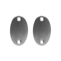 De Oude Deurklink Blindrozet ovaal - mat nikkel - thumbnail