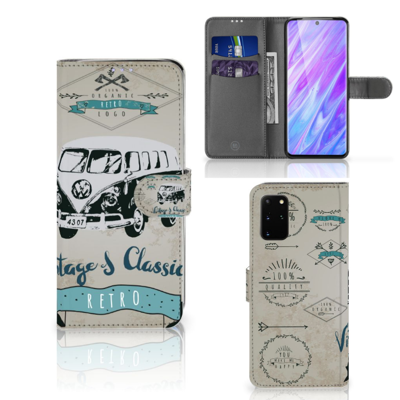 Samsung Galaxy S20 Plus Telefoonhoesje met foto Retro VW Bus Samsung Galaxy S20 Plus Telefoonhoesje met foto Retro VW Bus