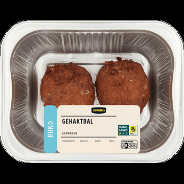 Jumbo Gebraden Gehaktbal Rund 2 Stuks Jumbo Gebraden Gehaktbal Rund 2 Stuks