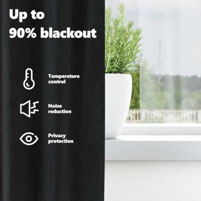 VidaXL Verduisterende gordijnen 2 pcs zwart 140 x 140 cm fluweel