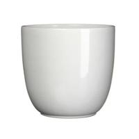 Bloempot Pot rond es/9 tusca 9 x 10 cm wit Mica - Mica decorations - thumbnail