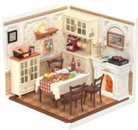 Robotime Super Store Warm Dining Room Modelbouw Knutselen - thumbnail