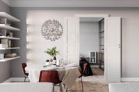 hanglamp zilver &apos;Caroll&apos; By Rydens E14 fitting met lichtbronnen glas modern 580mm - thumbnail