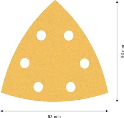 Bosch Accessoires expert c470 schuurpapier voor deltaschuurmachines 93 mm, k120 - 5 stuk(s) - 2608900827 Bosch Accessoires expert c470 schuurpapier voor deltaschuurmachines 93 mm, k120 - 5 stuk(s) - 2608900827