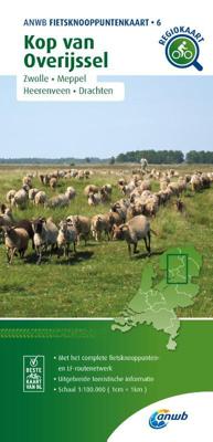 Fietsknooppuntenkaart Kop Overijssel 1:100.000 - Anwb - Paperback (9789018046798)