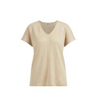 WE Fashion T-shirt zand - thumbnail