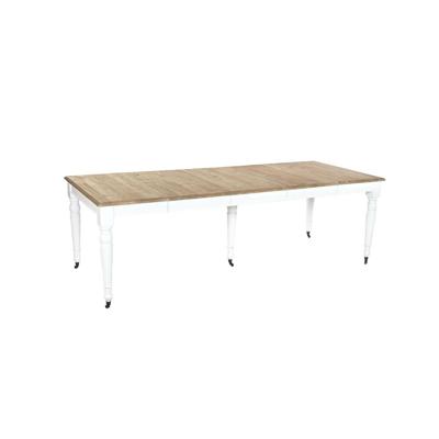 Eettafel Home ESPRIT Wit Spar 100 x 100 x 78 cm