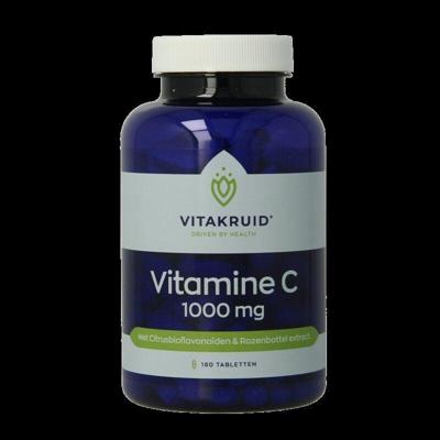 Vitakruid Vitamine C 1000 met Bioflavonoiden & Rozenbottel 180 Tabletten Vitakruid Vitamine C 1000 met Bioflavonoiden & Rozenbottel 180 Tabletten