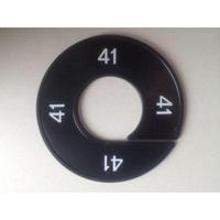 Maatring 9cm zwart/wit 41 - thumbnail