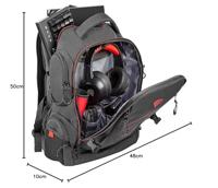 GENESIS NBG-1691 Pallad 550 17.3 Rugzak in zwart/rood - thumbnail