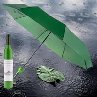 Opvouwbare paraplu - Witte wijnfles - Zakformaat - thumbnail