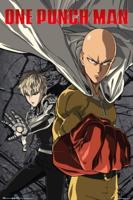 Poster One Punch Man - Saitama vs. Genos 61x91,5cm - thumbnail