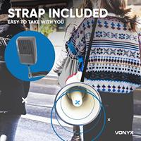 Vonyx MEG040 Megafoon 40W opname/sirene/microfoon - thumbnail