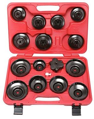KS Tools NEW-49386 3/8 oliefiltersleutelset, 16-delig KS Tools NEW-49386 3/8 oliefiltersleutelset, 16-delig