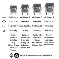 REISMAND GULLIVER LICHTGRIJS / DONKERGRIJS 52X51X72 CM - thumbnail