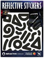 REFLECTIVE BERLIN reflex-stickers "shapes" ref.sticker ref.berlin doodle black - thumbnail