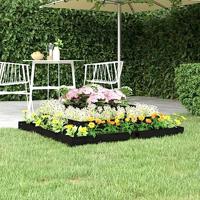 VidaXL Plantenbak 110x110x27 cm massief grenenhout zwart - thumbnail