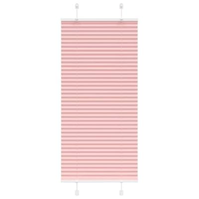 VidaXL Plissé rolgordijn 60x150 cm stofbreedte 59,4 cm polyester roze VidaXL Plissé rolgordijn 60x150 cm stofbreedte 59,4 cm polyester roze