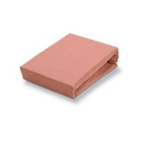 Jersey Soft Splittopper Hoeslaken Brick Dust | 140 x 220 cm | Roze | Rood | Oranje - thumbnail
