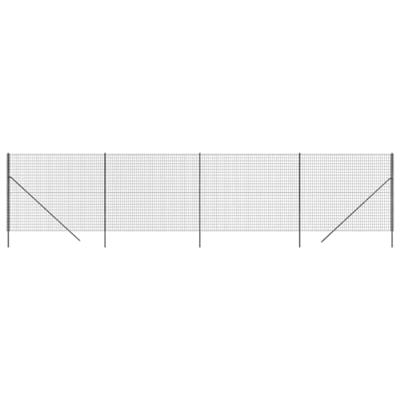 Draadgaashek 2,2x10 m gegalvaniseerd staal antracietkleurig