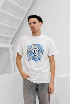 Versace Jeans Couture Cotton Jersey T-Shirt Heren Wit - Maat S - Kleur: Wit | Soccerfanshop
