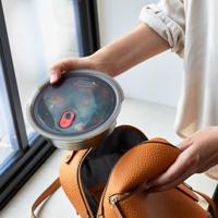 Zwart+Blum Stalen voerbak Klein - Ø170mm - H 59mm - Grijs/Rood - thumbnail